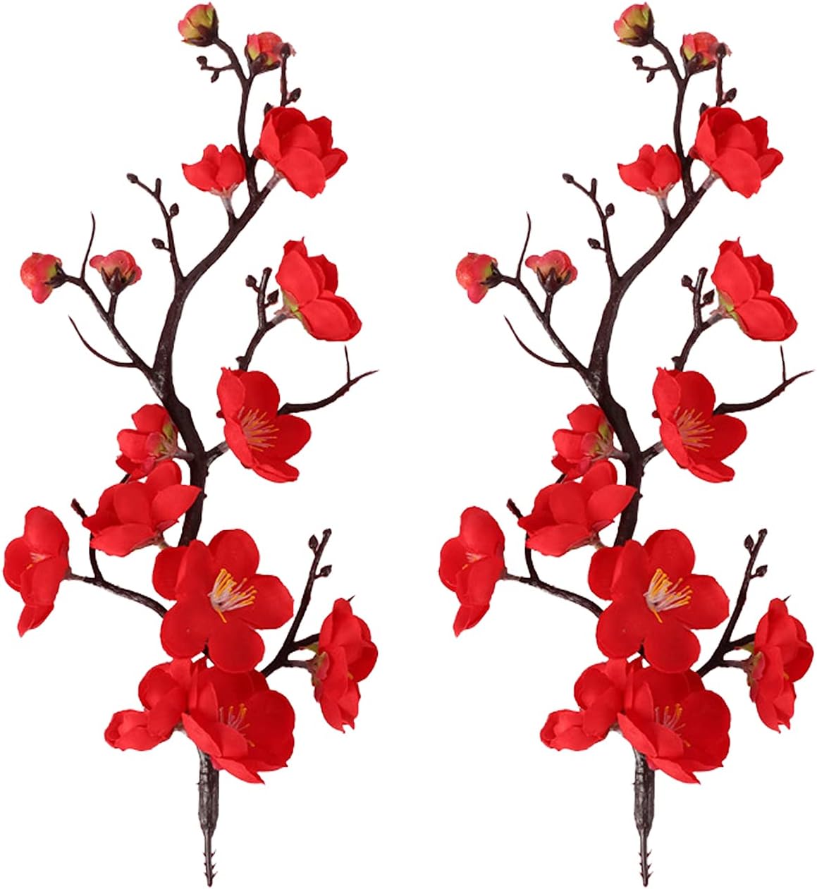Reycra 2Pcs Plum Blossom Artificial Flowers,Fake Flowers