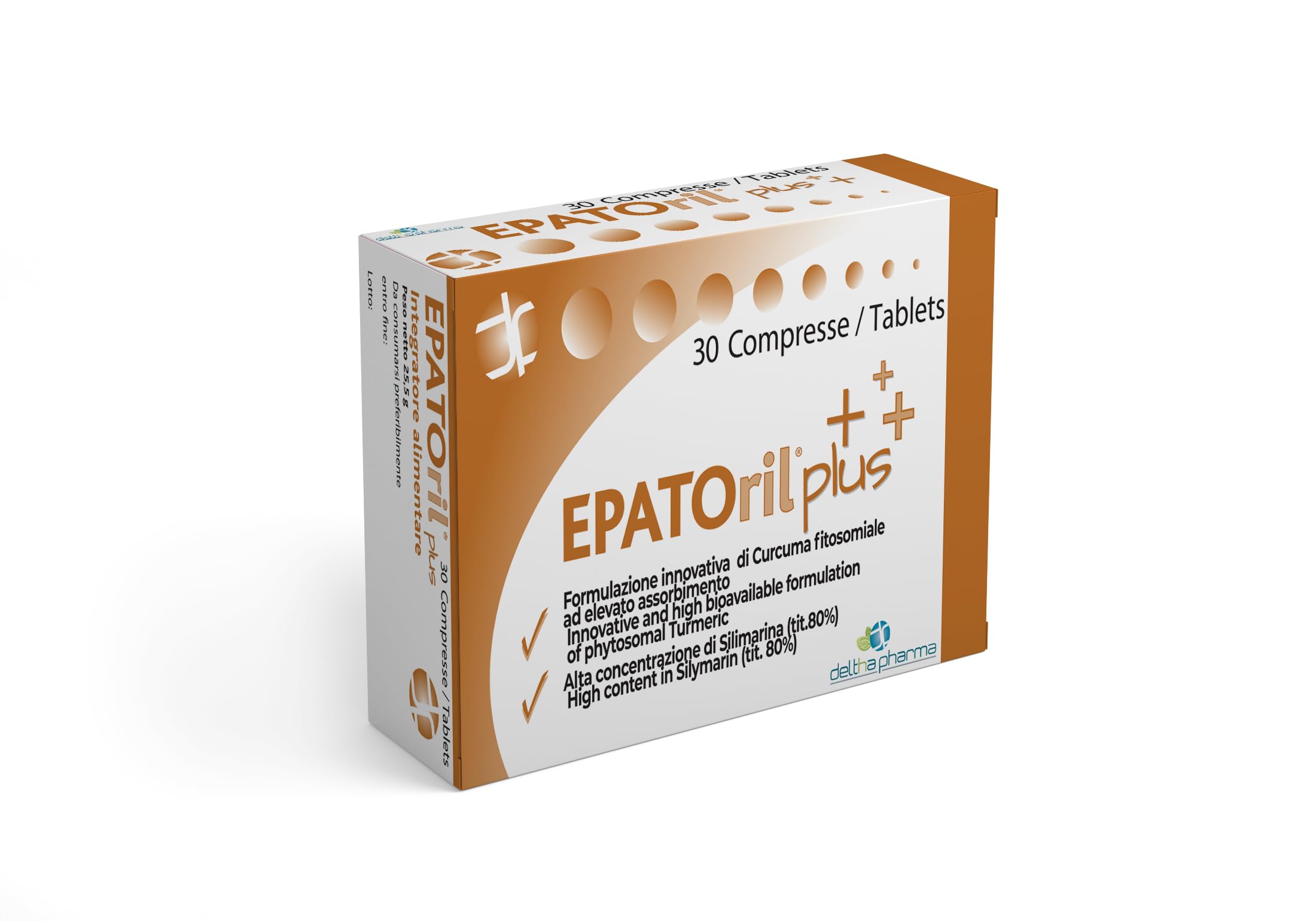 Deltha Pharma - Epatoril Plus Integratore per il Fegato 30 Compresse - 932677368