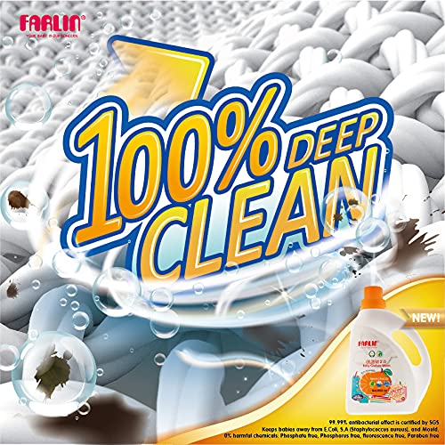 Image of Farlin CB-40001 Baby Clothing Detergent 2800ml - Gentle, hypoallergenic formula specially designed to clean baby clothes safely and effectively