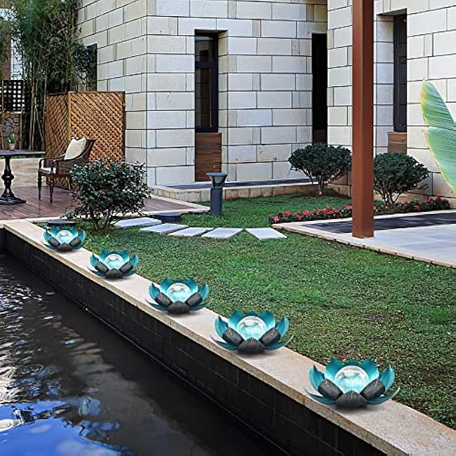 Lotus Solar Lights LED Lotus Flower Lights