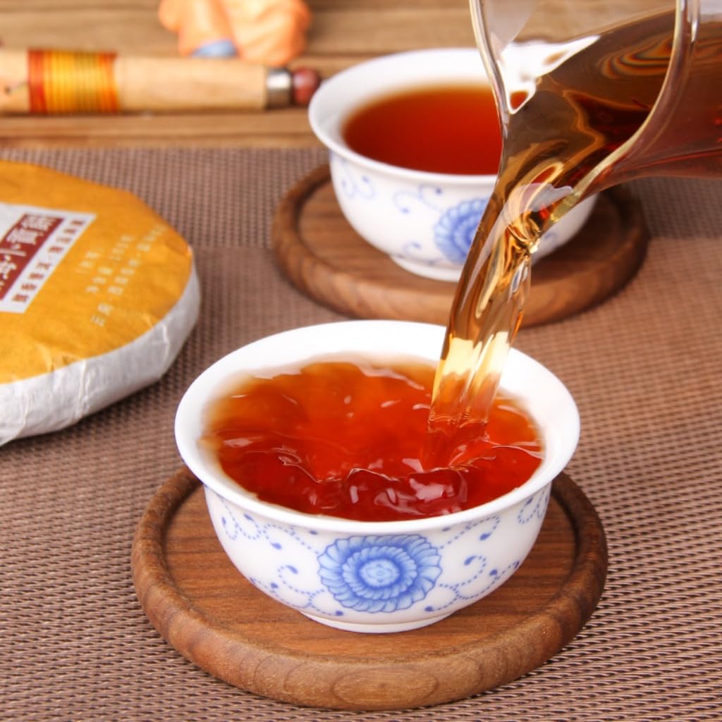 Té Pu-erh Maduro Premium De Yunnan | Té Pu-erh Con Aroma A Jujube (Dátil Rojo) | Dulce Y Suave, Té Maduro Dulce | Bebida Saludable (100 g * 5)
