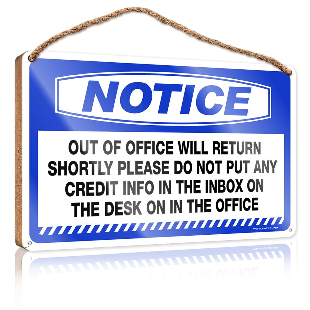 FRINTOXA Toilet Rules Sign For Bathroom Notice Out Of Office Will Return Shortly Please Wooden Sign(23X35CM)