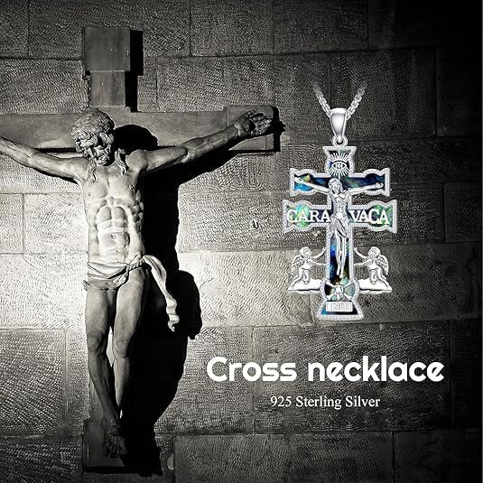 Cross Necklace Sterling Silver Crucifix Pendant Religious Jewelry Gifts for Women Men - Image 4