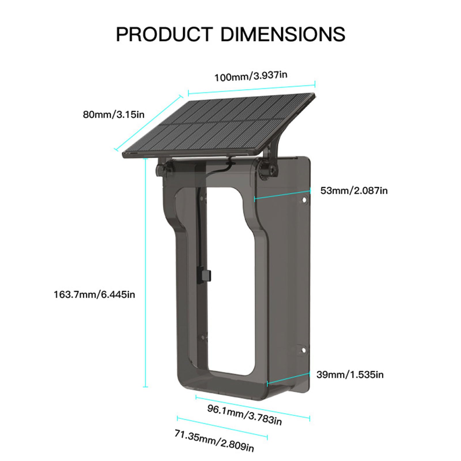 Protezione solare in ABS resistente alle intemperie per videocitofono con conversione efficiente della potenza e staffa di montaggio modificabile forte allarme Defender