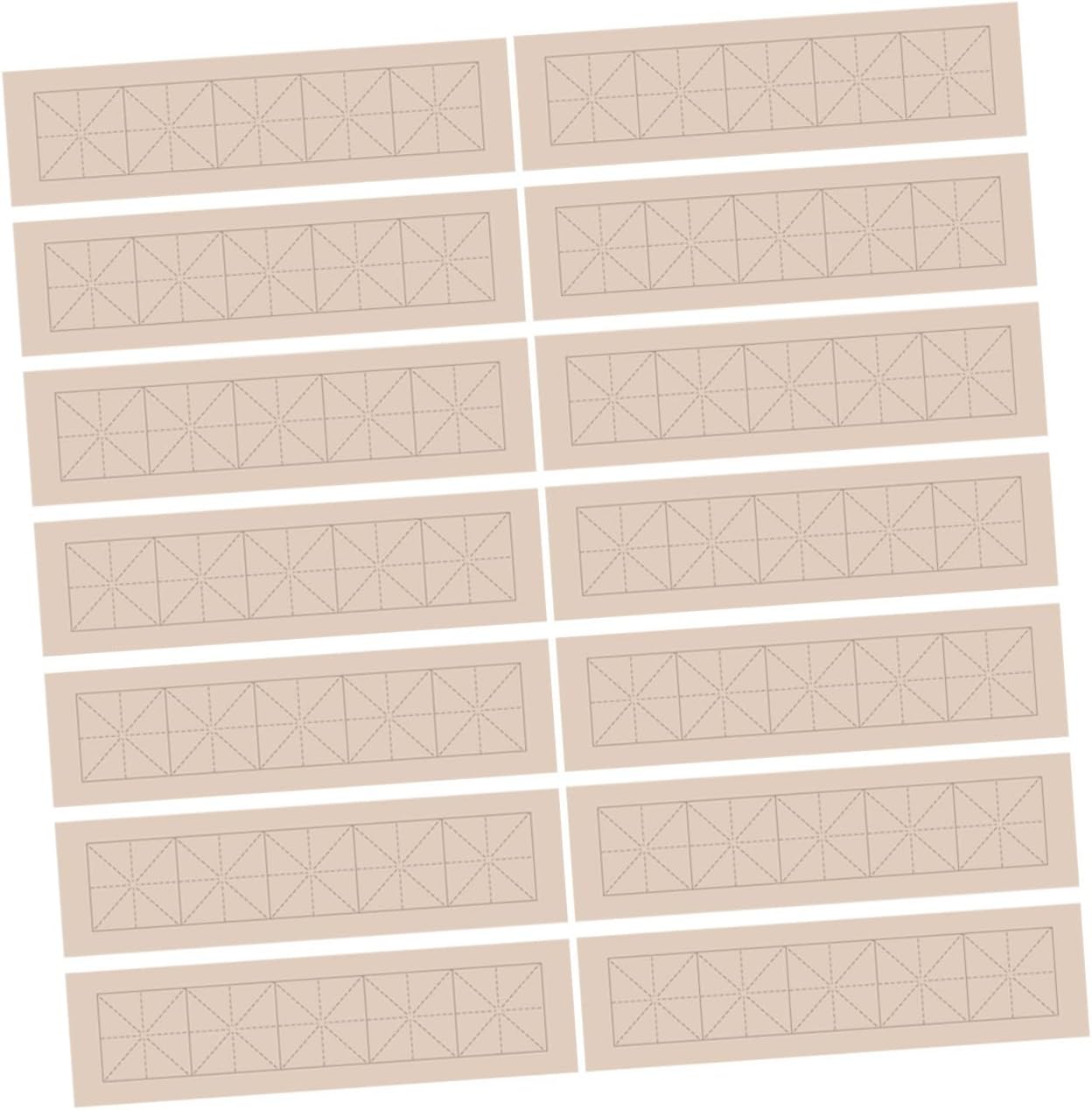 Gogogmee 100sheets Calligraphy Practice Paper Chinese Art Rice Paper for Beginners Grid Design Thickened Writing Surface for Enhanced Ink Absorption for Calligraphy and Drawing