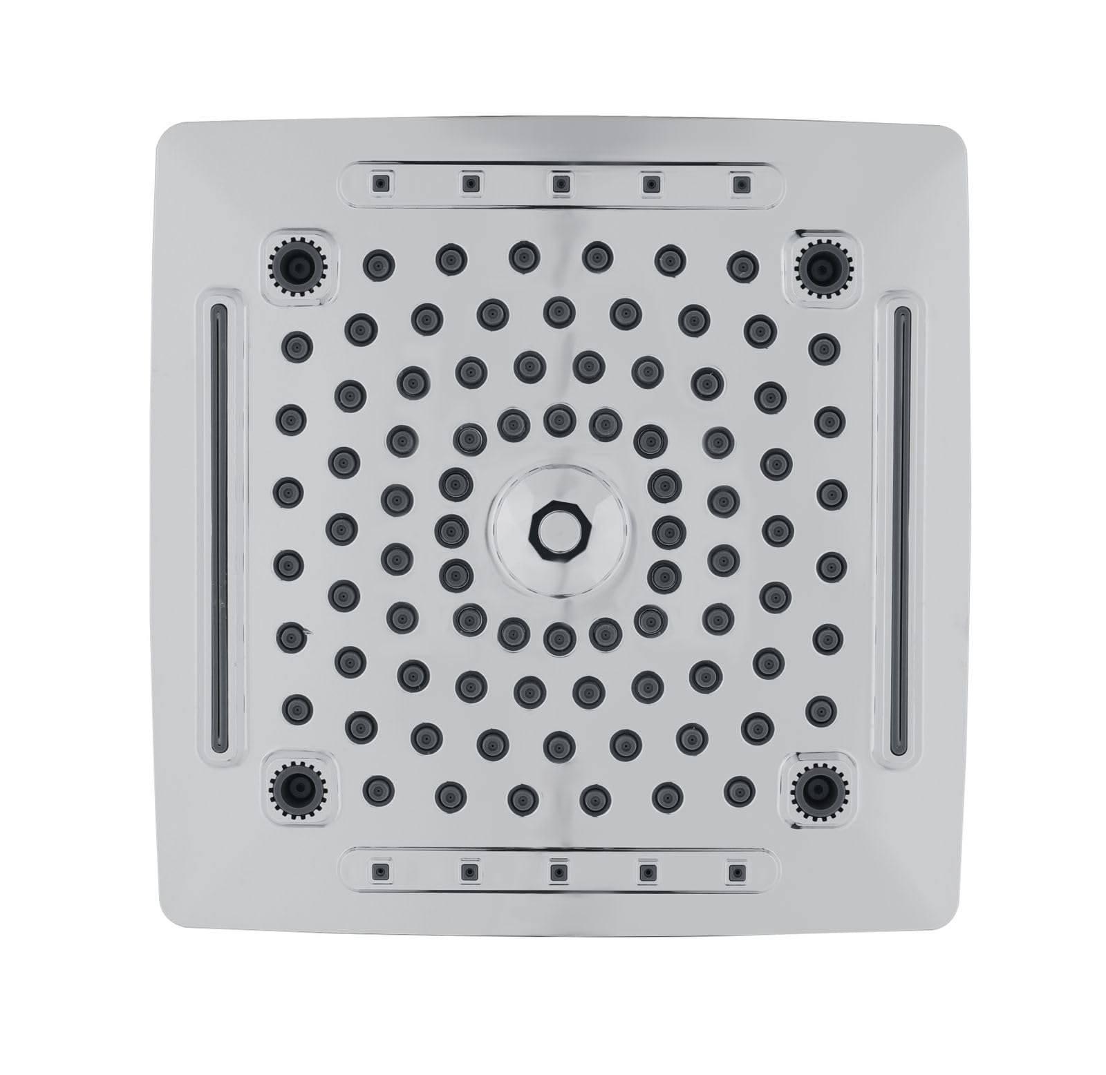 Aquieen Wall Mounted 5 Function Rubbic Overhead Shower 10" Square (Chrome) (B0CK2FS75V) Amazon Price History, Amazon Price Tracker