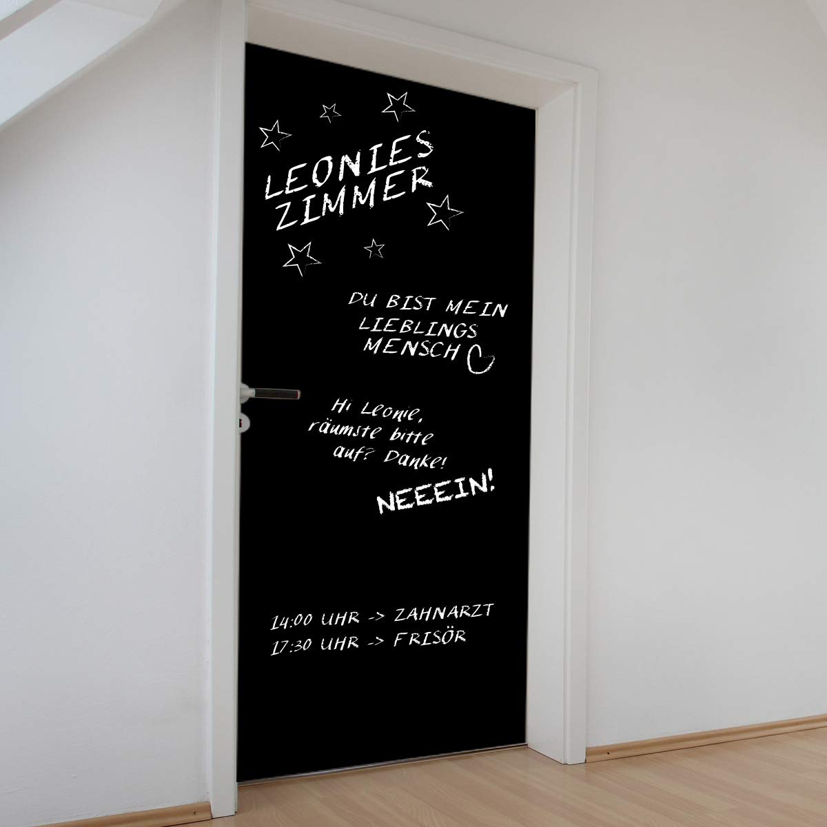 Tafelfolie 300 x 100 cm, selbstklebend, schwarz