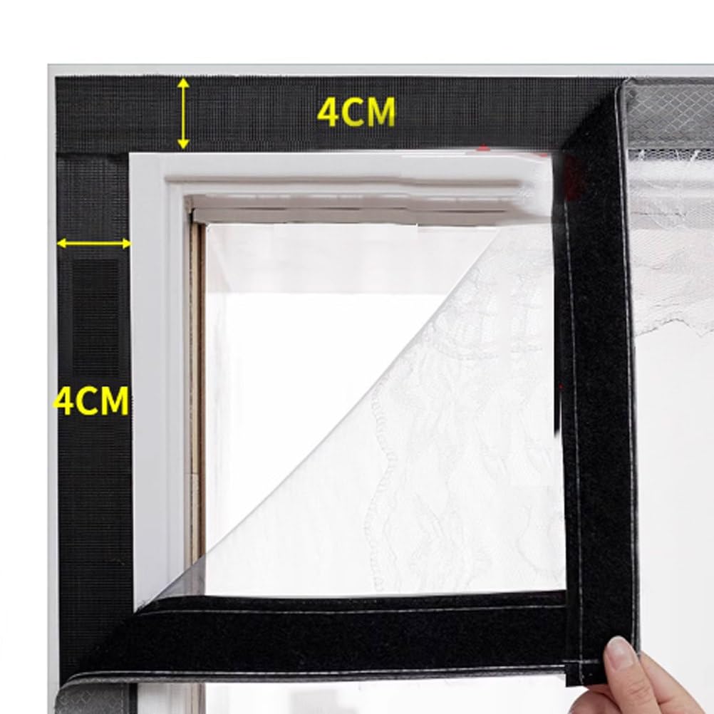 Tende per Porte Trasparenti con Isolamento Termico Copertura Divisoria Invernale per Porte con Magnete Tenda Porta a Mani Libere per Cucina Soggiorno Chiusura Automatica,A,80x210cm