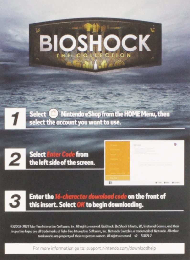 Bioshock Collection Code In Box - Nintendo Switch