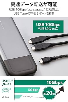 Amazon.co.jp: ロジテック USB Type-C ハブ ドッキング
