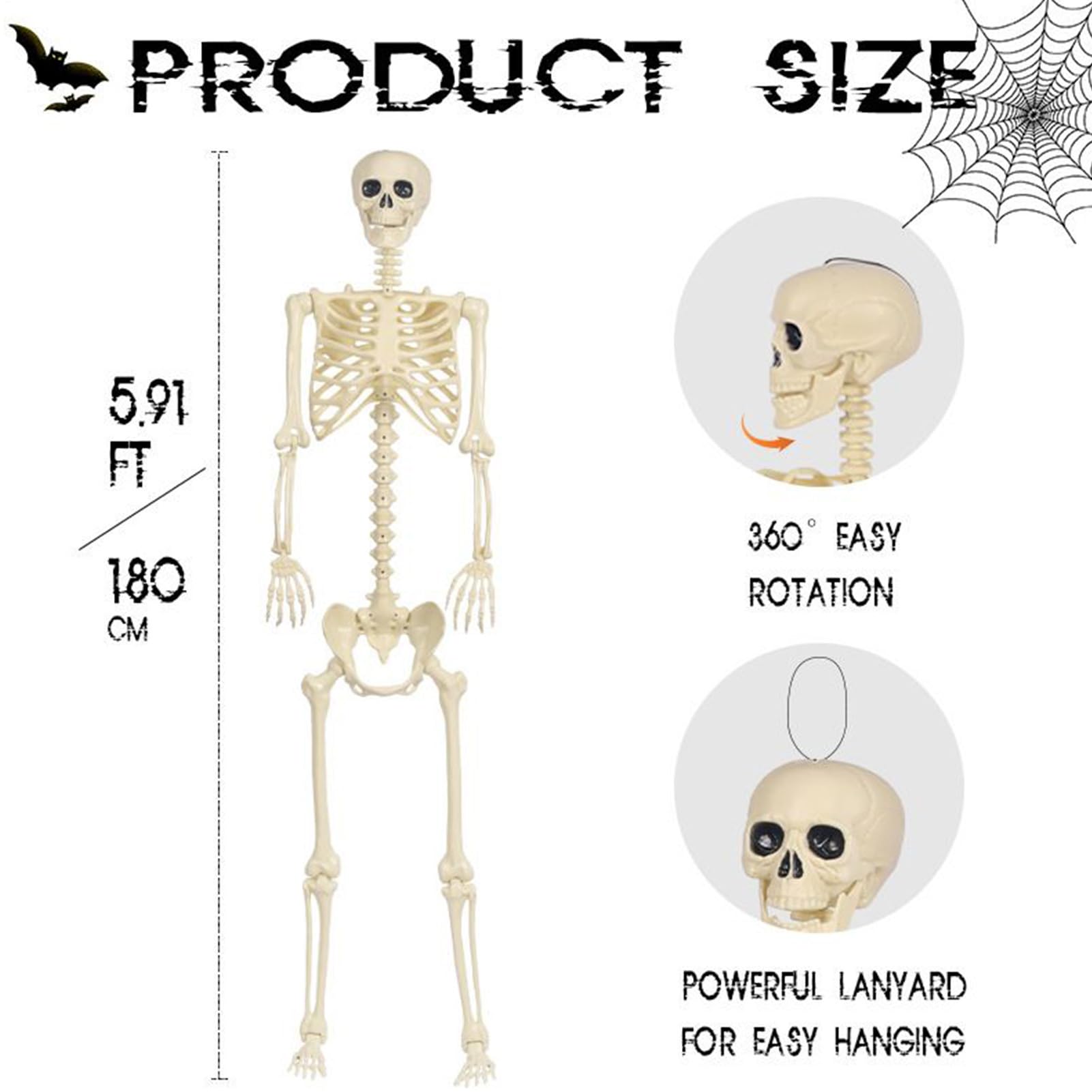Esqueletos Decorativos De Halloween Ataúd Vertical Con Baño Novedoso