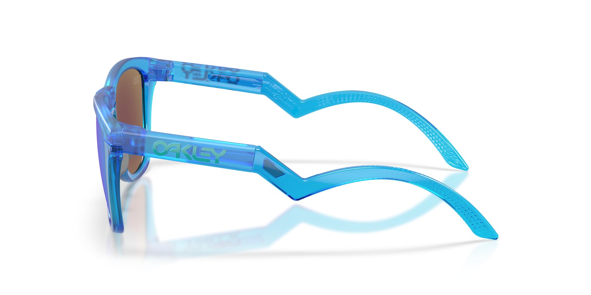 Oakley OO9289 Frogskins okrągłe spolaryzowane hybrydowe okulary przeciwsłoneczne Matte Acid Blue/Sapphire Prizm, 55 mm, Acid Blue Opaque/Sapphire Prizm, 55 mm