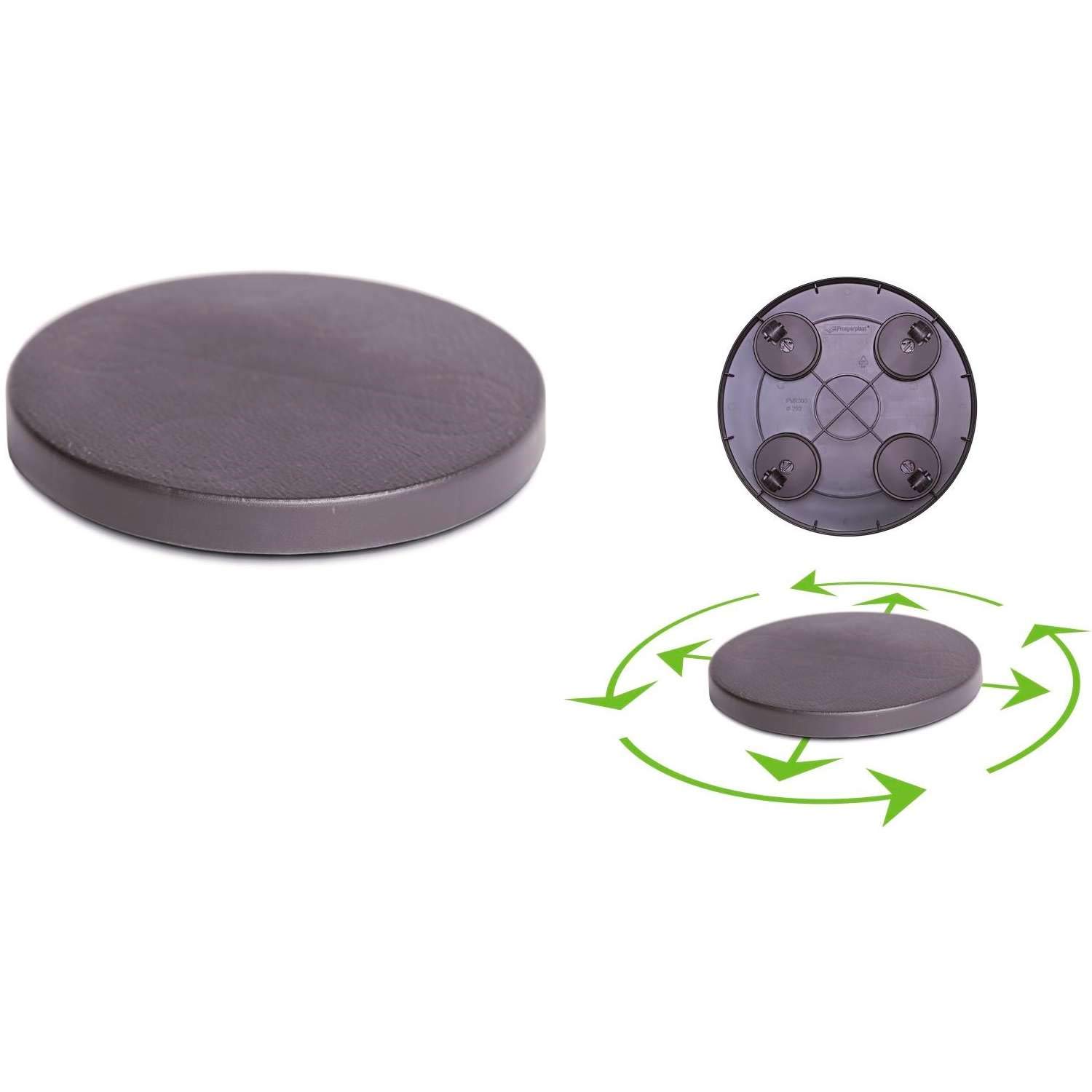 UniFramPro Round Rolling Plant Caddy with Hidden Universal Castors, Slimline Indoor/Outdoor Plant Dolly - Image 2