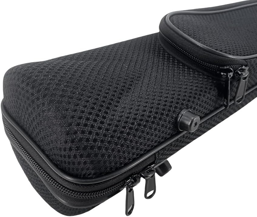 Black 600D Nylon Bb Clarinet Bag with Accessory Pouch, Lightweight Durable Clarinet Gig Bags with Handle & Shoulder Strap, Protective Case for Players