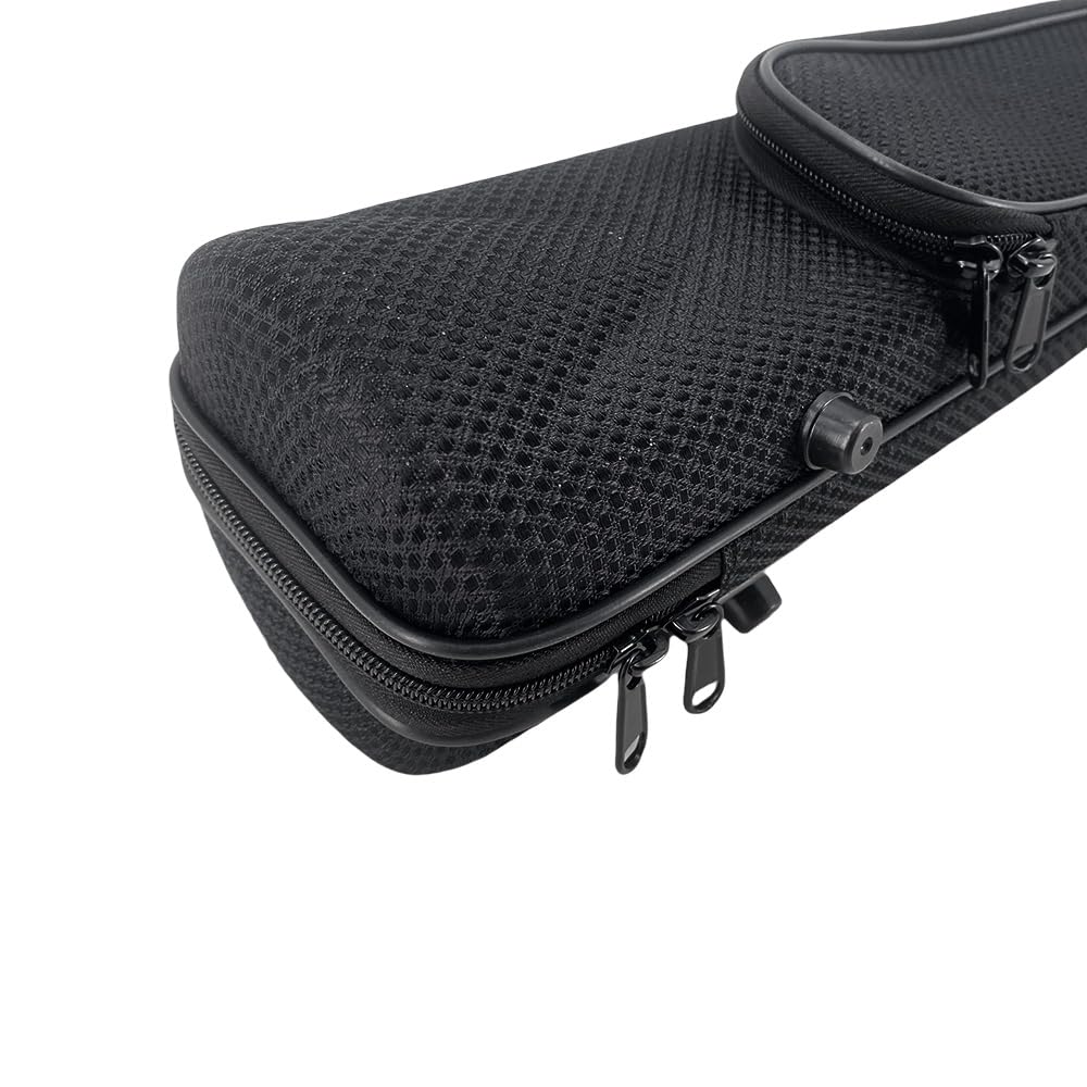 Borsa per clarinetto in Sib in nylon nero con custodia per accessori, leggera e resistente, con manico e tracolla, custodia protettiva per musicisti