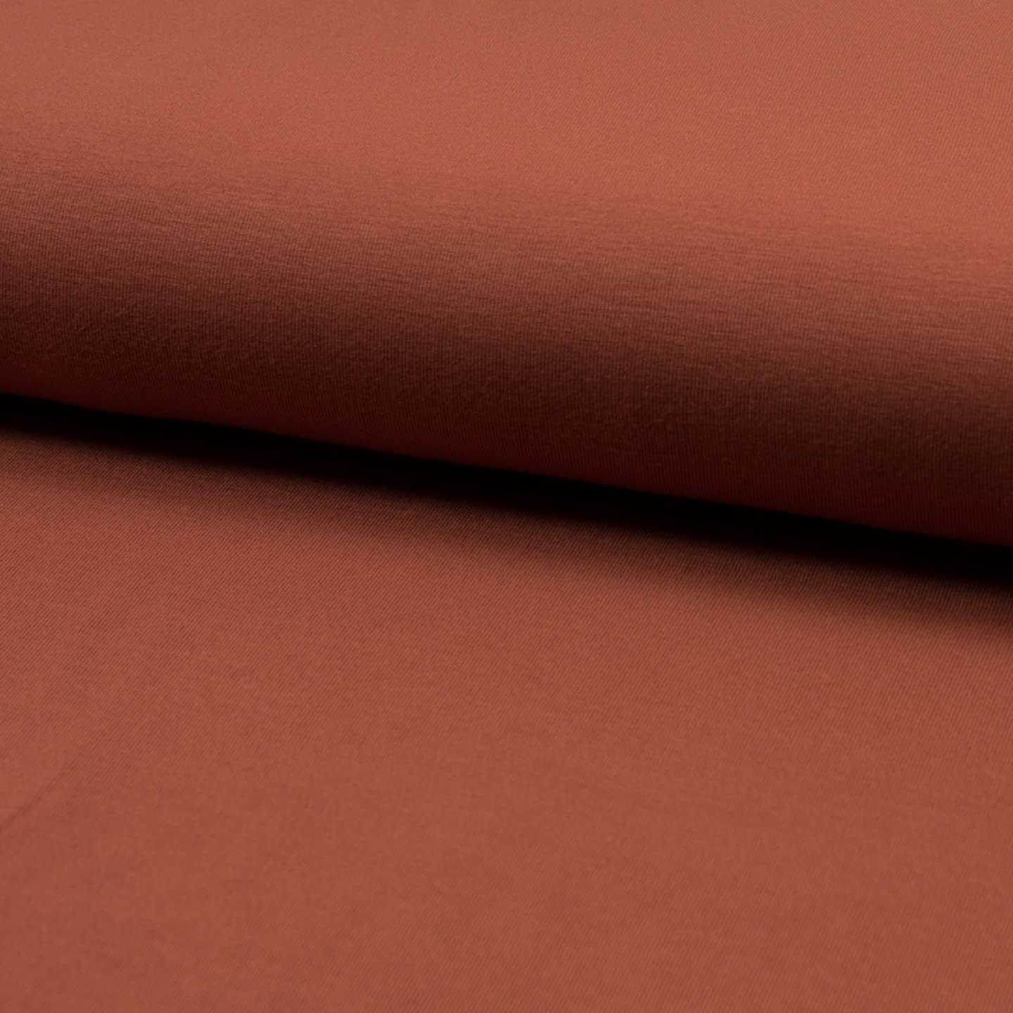 Plain Bamboo Jersey Fabric Material - Terracotta, 1Mtr 100cm x 150cm