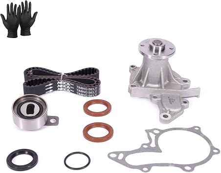 WINBEST Timing Belt Kit & Water Pump Compatible with Geo, for Toyota - 1993-1997 Prizm, 1993-1997 Corolla 1.6L DOHC L4 16V, ENG.CODE "4AFE"