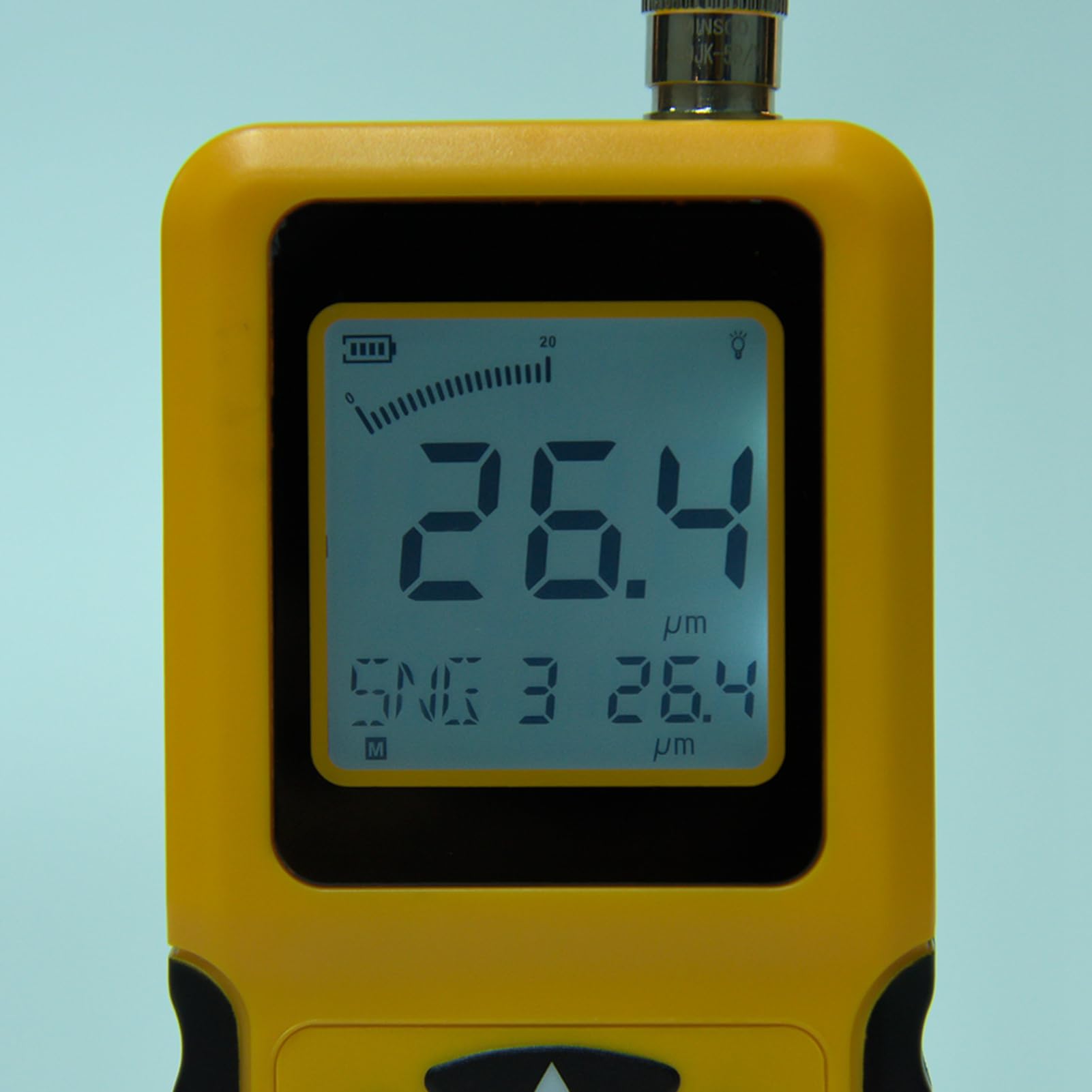 Hyuduo Cyfrowy Miernik Grubości Powłoki, Czujnik o Wysokiej Czułości, Wyświetlacz LCD, Zakres Pomiarowy od 0 do 1800um, Idealny dla Profesjonalistów