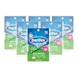 DenTek Easy Brush Interdental Cleaners, Brushes Between Teeth, Tight Teeth, Mint Flavor, 16 Count (Pack of 6)
