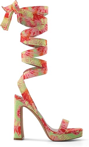 Miniatura 2 de DREAM PAIRS Sandalias de vestir para mujer con plataforma alta y gruesa con puntera cuadrada