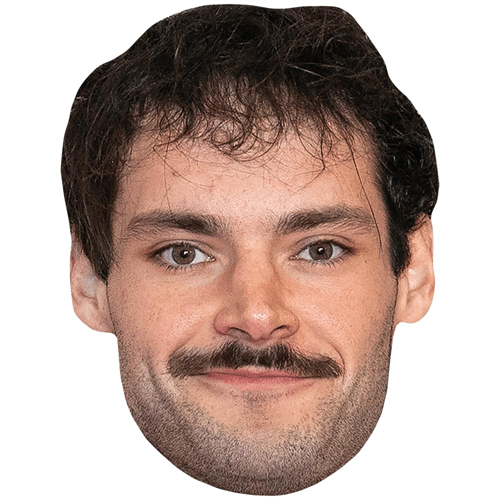 James Marriott (Moustache) Celebrity Mask, Flat Card Face, Fancy Dress Mask