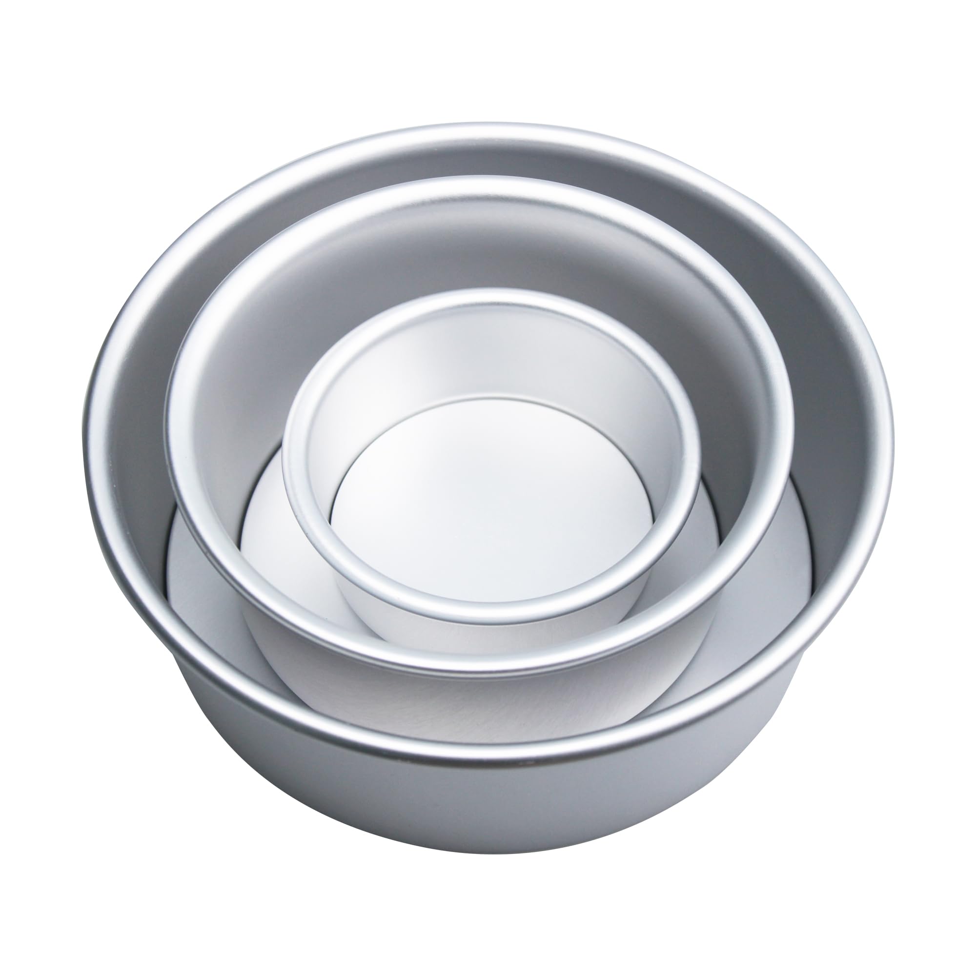 esahpss Cake Pan With Removable Or Solid Bottom, Nonstick Qi Feng Cake Mold,Aluminum Alloy, Thickened, For Bakery Or Home Use, Round Baking Mold, Sold