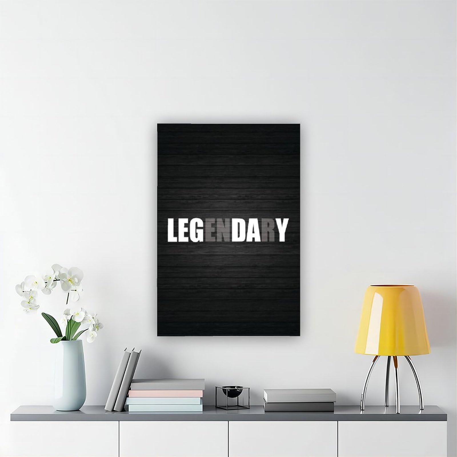Letrero con impresión motivacional para el día de la pierna legendario, decoración de habitación, pósteres inspiradores para pared, 50 x 75 cm