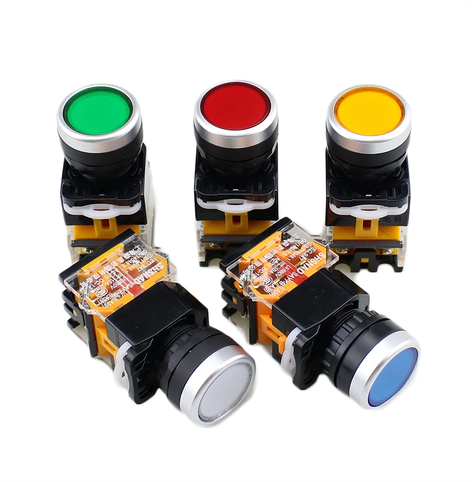 Y☆203 ぶるー uxcell a16031500ux1771 LA38-203 AC 400V 10A 2 Position ON