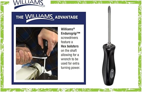 Miniatura 2 de Williams SDP-28destornillador Premium Comfort Grip Empuñaduras Phillips 2- punto 8(Conjunto de 1Ea)