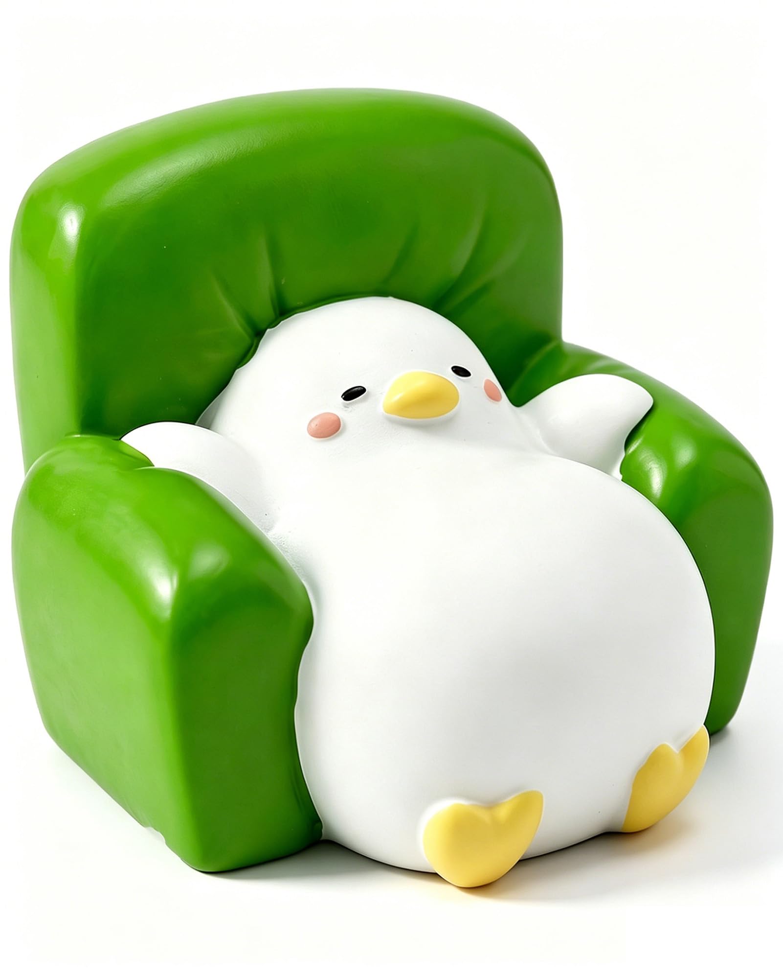 Funny Lazy Couch Bird Desk Decor Stress Relief Resin Animal Figurine