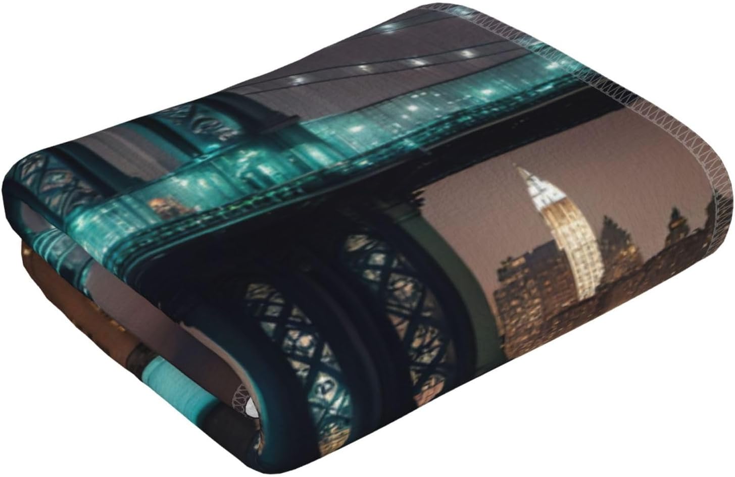 New York Manhattan Bridge Night Print Hand Towels for Kitchen, Decorative Bathroom Towels Decor Farmhouse Cute for Men Women Gifts