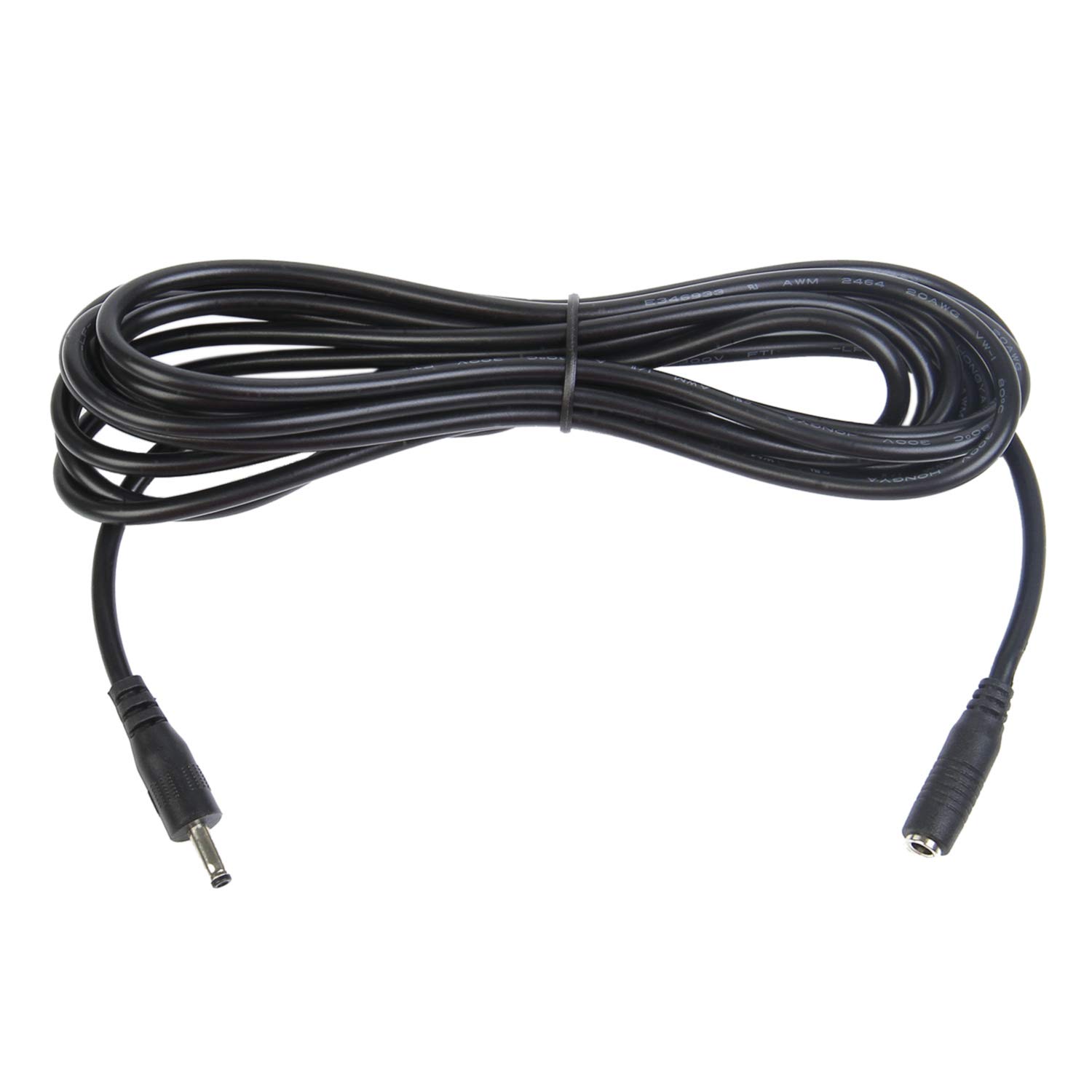 COOLM 3 m Gleichstrom-Verlängerungskabel, 3,5 mm x 1,35 mm, DC-Stecker, 20 AWG, für Überwachungskamera, IP-Kamera.
