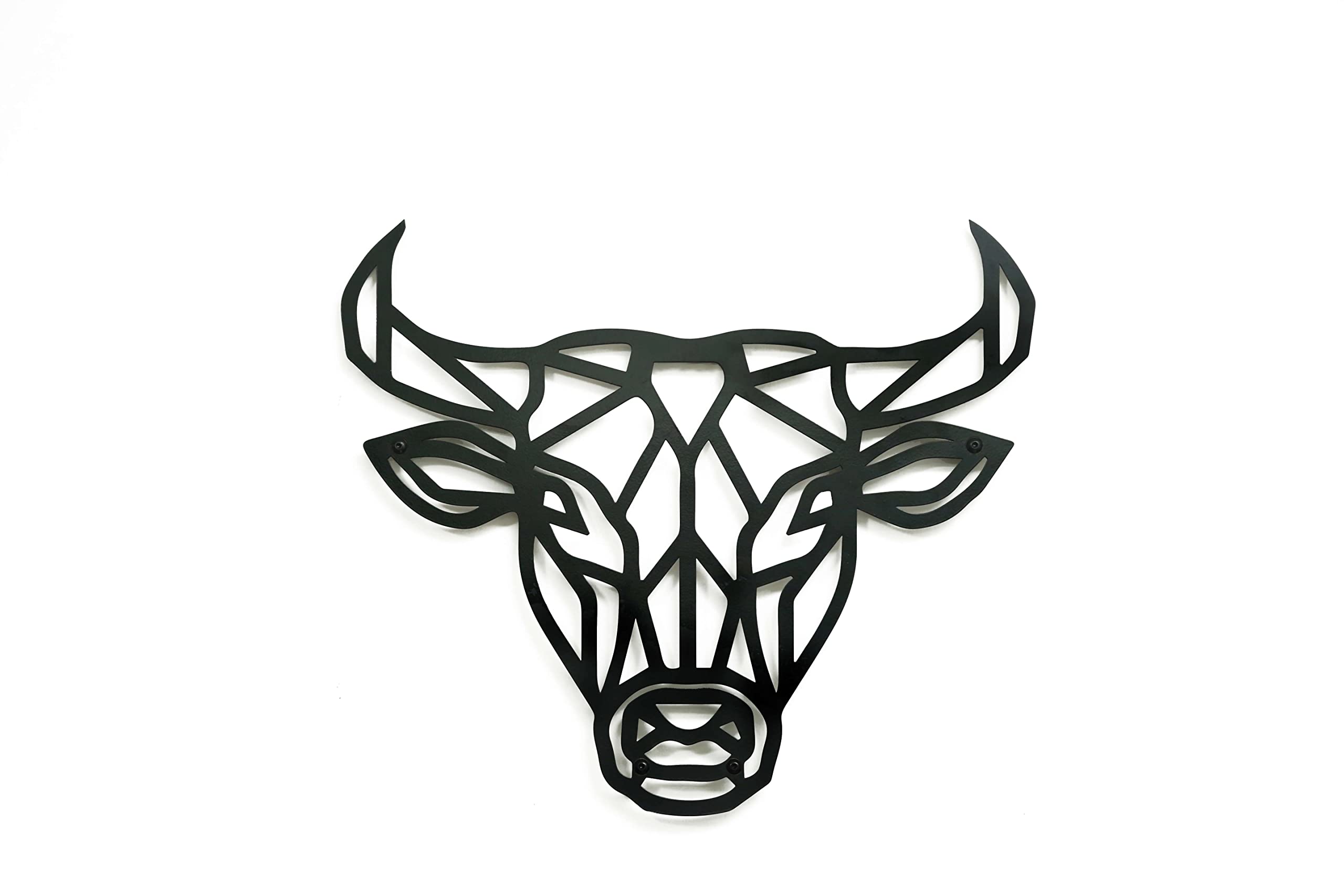 ArtZone Metal Wall Art Hanging for Home & Office (Bull Head)