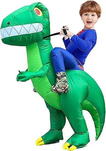 Miniatura 5 de Disfraz inflable de dinosaurio para niños, disfraz inflable de dinosaurio para niños, divertido disfraz inflable de Halloween para niños y niñas, de