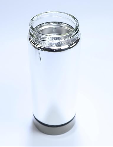 Miniatura 6 de Botella de vidrio aislada al vacío de 16.9oz16.2 fl oz, taza para beber, termo forrado de vidrio, cuerpo de vidrio de borosilicato, forro de vidrio