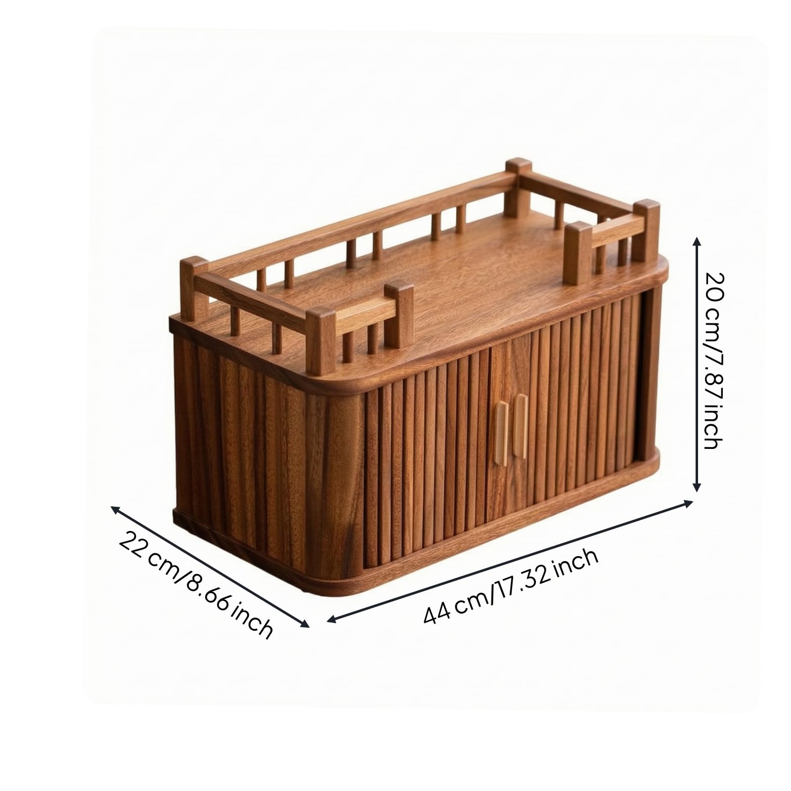 Organizzatore da Scrivania in Legno Organizzatore Desktop con Scomparti Compatto Portaoggetti da Tavolo con Cassetti per Studio, Tè, Stile E