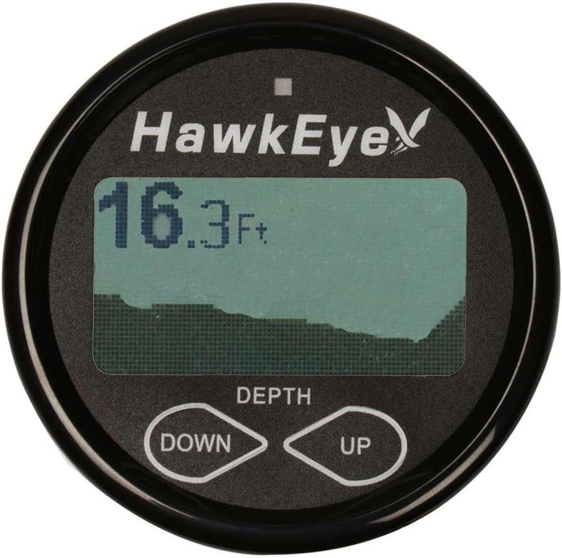 Hawkeye DepthTrax In-Dash Digital Depth Temp Gauge - Transom Mount [DT2BX-TM]