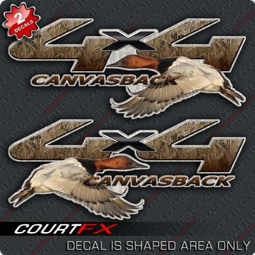 Canvasback Duck Hunting 4x4 Truck Camo Decal