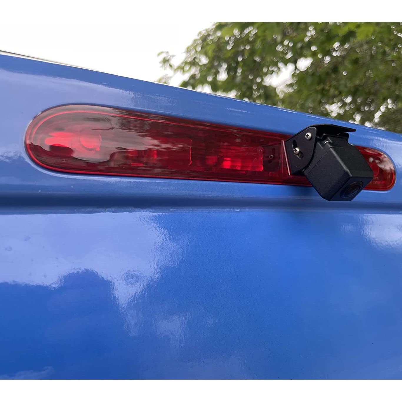 Dolphin Automotive Feu de freinage arrière de niveau élevé avec caméra de recul et de stationnement pour Peugeot Expert et Citroën Dispatch Van 2016 et suivants - Avec moniteur de rétroviseur de 17,8