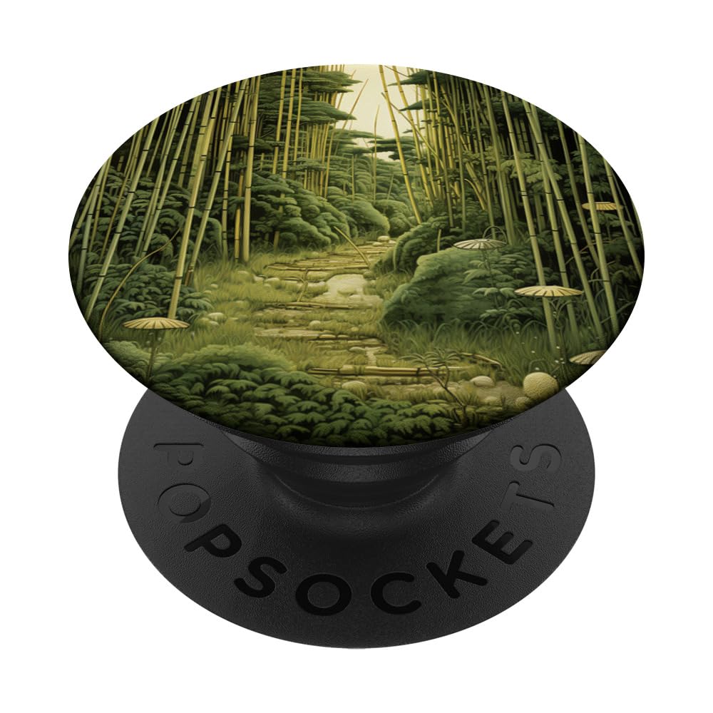 Bamboo Artistry Aesthetic Mastery Unveiled PopSockets Swappable PopGrip