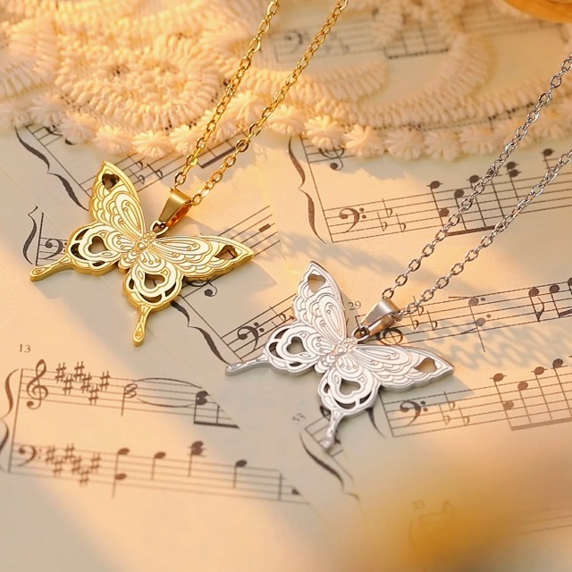 Collana FIOCCO In ACCIAIO INOSSIDABILE PLACCATO ORO 18K