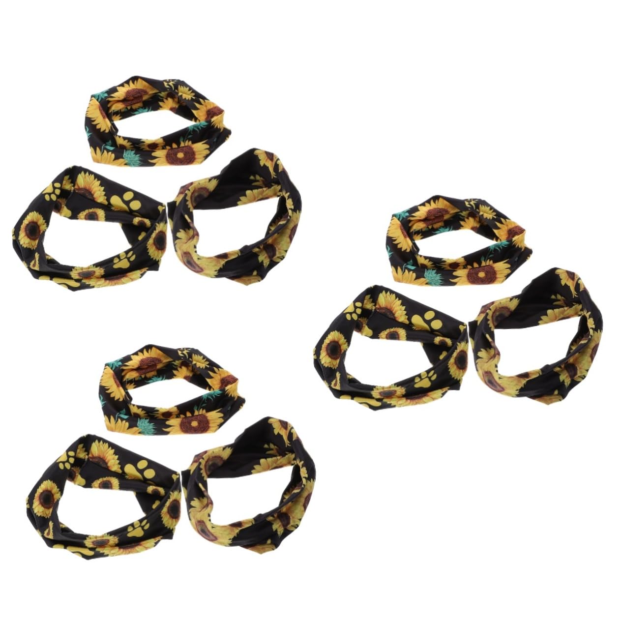 Housoutil 9pezzi Fasce Per Sportive Assorbenti Per Sudore Fascia Fitness Elastico Per Donne Stile Chic Per Yoga e Attività Sportive Design Elegante