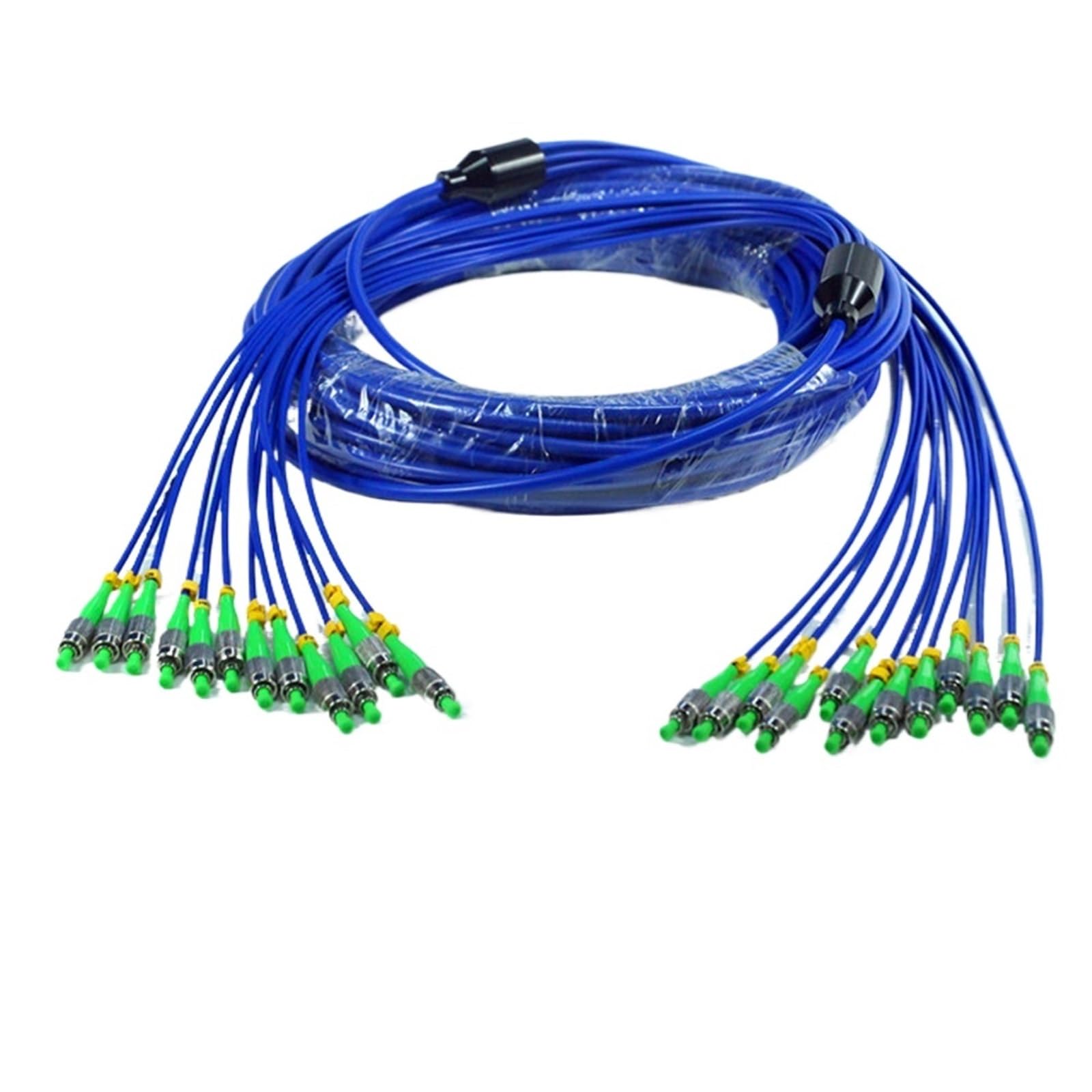 Ponticello corazzato SC 12 Core Blu 1-40m in Fibra Ottica for Esterni(15m 1pc LC-LC)