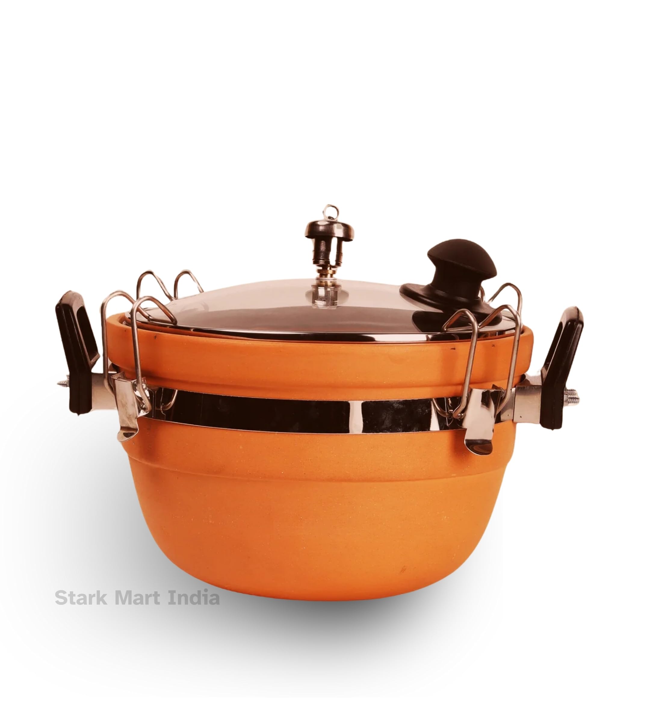 Stark Mart India Clay Cookware Set For Healthy Home Cooking, Organic Indian Clay, No Chemicals Added Eco-Friendly Eartenware Handmade Cooker Matte Polished, 3 L, Liter, Brown (B0CZTHCPYY) Amazon Price History, Amazon Price Tracker