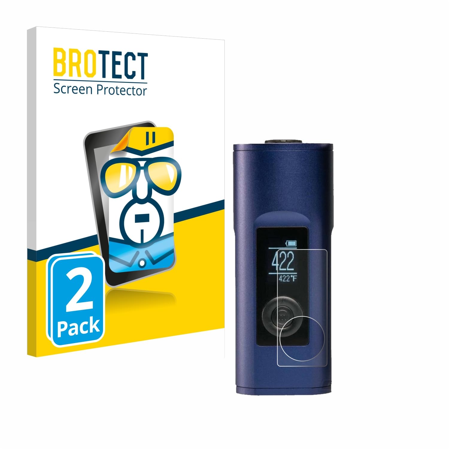 Brotect Pellicola Protettiva HD-Clear Per Storz & Bickel Mighty+ – 2 Pezzi, Anti-impronte E Antigraffio Made In Germany - 3