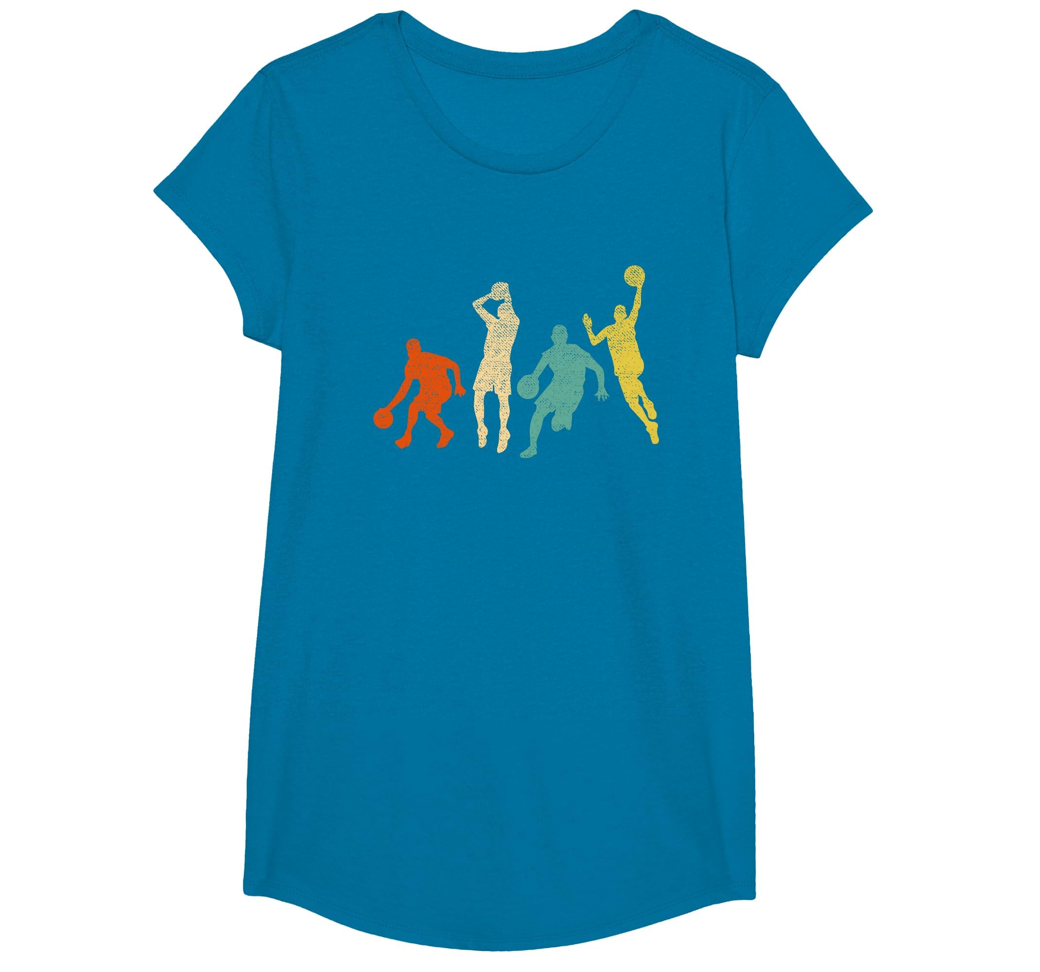 Vintage Basketball Ball Graphic Design Basketball Fan Player T-Shirt