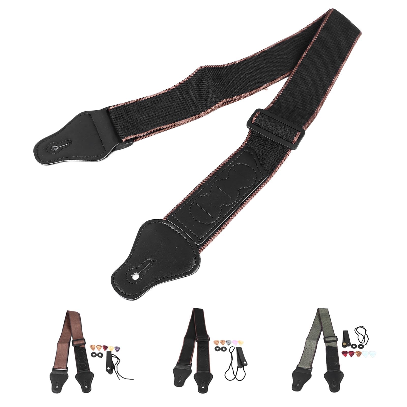 LIGIGWASH Gitarrengurt Aus Denim - Verstellbarer Schultergurt Für Gitarre & Bass