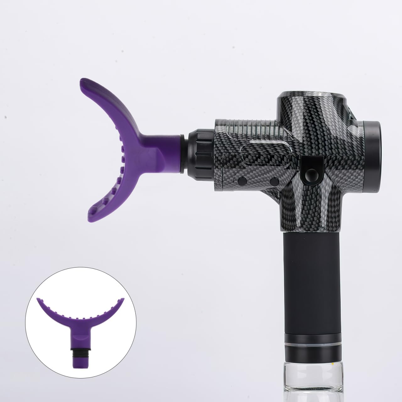 TOYANDONA Replaceable Heads Soft Percussion Attachment for Deep Tissue Muscle Relief Back and Leg Relaxation Easy to Use Replacement Accessory