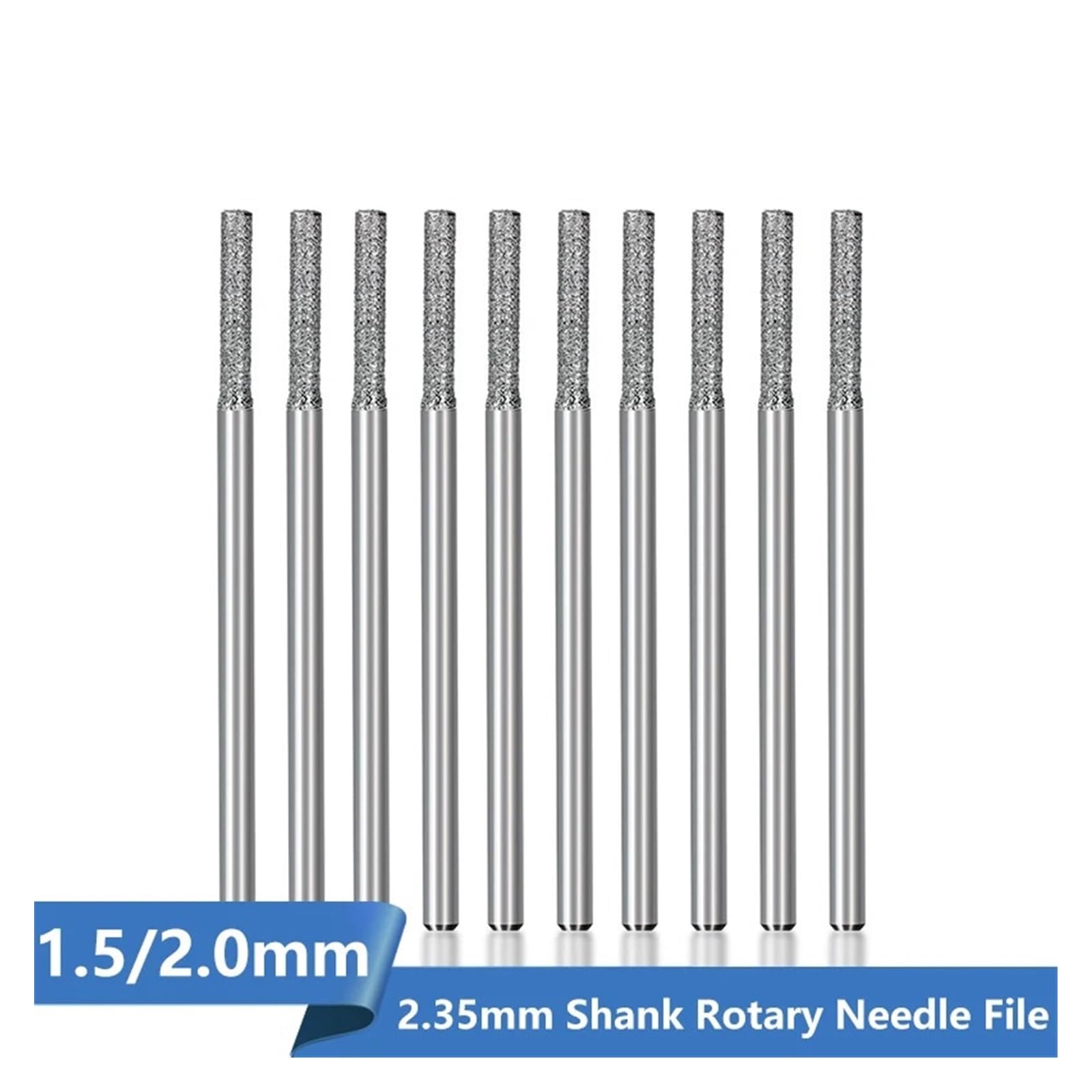 2,35mm Schaft Diamant Schleifen Nadel Gravur Carving Polieren Dreh Werkzeug Set for Hartmetall Grate Werkzeuge Hand Werkzeuge(20pcs 2.0)