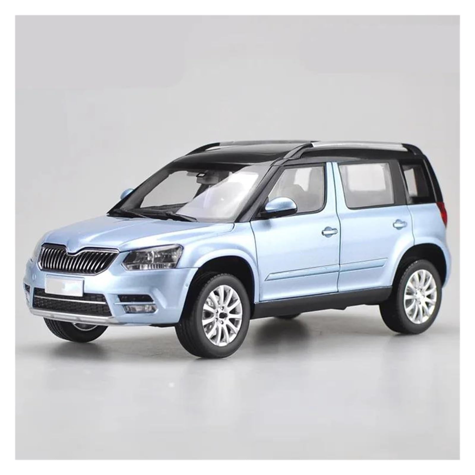 BANKOTO Diecast Car 1:18 For SKODA For Yeti SUV Alloy Car Model Diecast Metal Off-road Vehicles Collection Collectible Model(Blue)